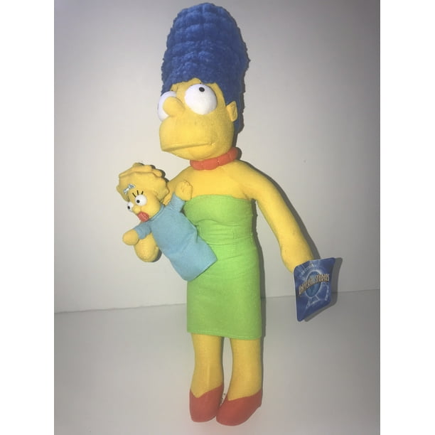 Universal Studios Exclusive The Simpson Marge & Maggie Simpson 14" Plush Set New 